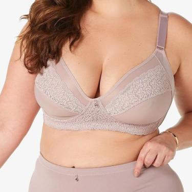 Imagem de Sutiã Sustentação Dilady 124131 Plus Size, Rosa retrô, 54