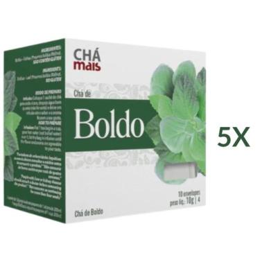 Imagem de Chá de Boldo Kit com 5 Caixas de 10 Sachês cada - ClinicMais