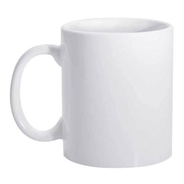 Imagem de Kit com 12 Canecas Porcelana Branca para Sublimação 325ml