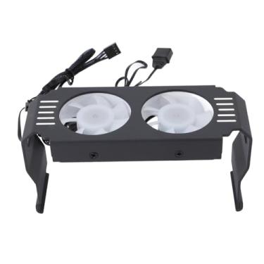 Imagem de Generic Ventilador de Resfriamento de RAM, 5v 3 Pino Argb Luz Baixa Ruído Executando 1000-4500rpm Radiator Instalação de Fivelas Duplas Ddr2 Ddr2 Ddr3 Ddr4 Ddr5 (Preto)