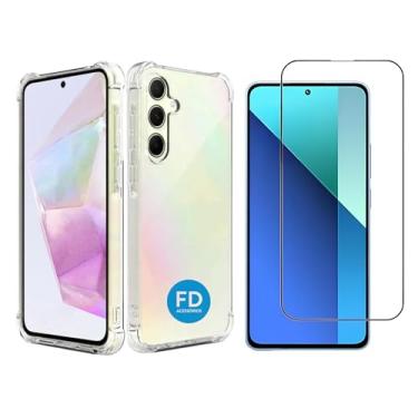 Imagem de Kit Capa Capinha Anti-Impacto Premium Transparente + Película de Cerâmica 9D para Samsung Galaxy A25 - FD Acessórios