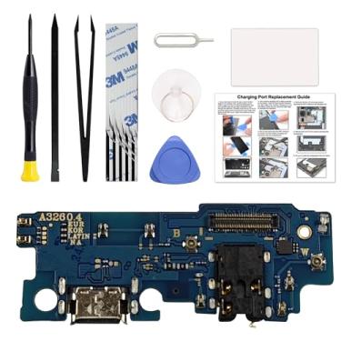 Imagem de Kit de substituição de porta de carregamento compatível com Galaxy A32 5G versão EUA (não para versão 4G), SM-A326U, SM-A326W, SM-A326U1 Dock Board Conector USB-C, com manual de instruções, kit de