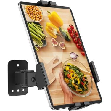 Imagem de AboveTEK Suporte de parede para tablet – Suporte de parede para iPad com rotação de 360° com sistema de bloqueio antirroubo, para iPad Pro/Air/Mini, Galaxy Tab, todos os tablets de 20 a 11 polegadas