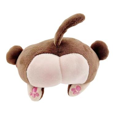 Imagem de Butt Plush Toy Keychain Adorável Soft Lovely Portátil PP Cotton Butt Pillow Boneca de pelúcia para a vida diária Acessórios Tamanho 3,5x3,9 polegadas (Macaco)