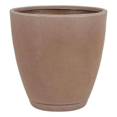 Imagem de Vaso De Planta Grande Plastico Castanho 35X35Cm Fuji - Naterial