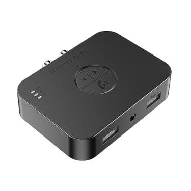 Imagem de Adaptador receptor Bluetooth 5.4 Adaptador de áudio Bluetooth RCA/AUX/Tipo-C/USB HiFi Stereo Music TV Home Car