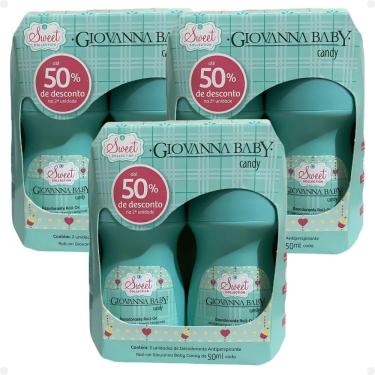 Imagem de Kit Giovanna Baby: 6 Desodorante Roll-On Candy