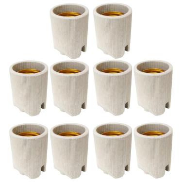 Imagem de Bocal Soquete De Porcelana Borne Embutido E27 10 Un