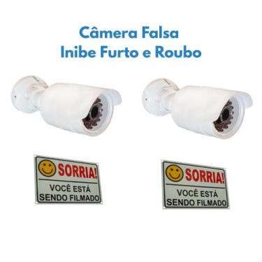 Imagem de 02 Un Câmera FALSA Inibe roubo e intrusão - IE
