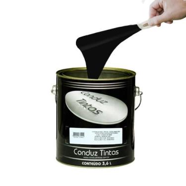 Imagem de Tinta sinalização Ecológica - CONDUZ TINTAS - PRETA - Galão de 3,6 L.