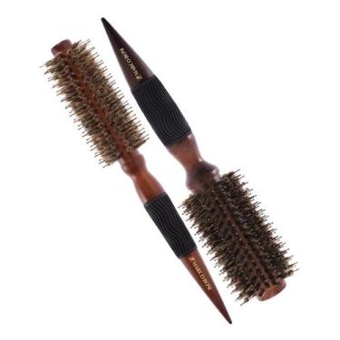 Imagem de Kit 2 escovas térmicas madeira G 53MM M 45MM marco boni