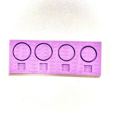 Imagem de R384 Molde de silicone kit anéis grande resina decorar - confeitaria d