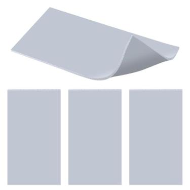 Imagem de 4 peças de silicone para prensa térmica de 1/20.3 cm x 10.2 cm x 20.3 cm Tapete de espuma acessórios - Resistente ao calor 280 °C almofada dupla face para chapéu, transferências de vinil HTV de