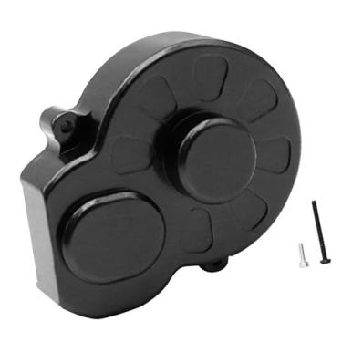 Imagem de Almencla 1:28 RC Car Gearbox Cover Caixa de engrenagens Caixa de engrenagens resistente de transmissão Peças de reposição para veículos de esteira modificados, Preto