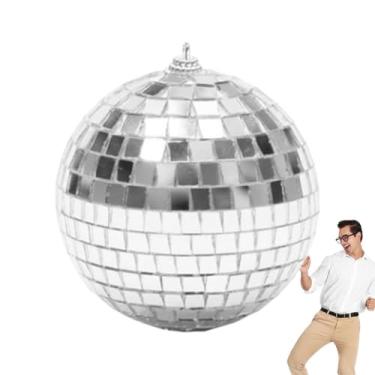 Imagem de Rrlihjgu Refletor de bola de discoteca - Decoração de pingente de bola refletor de discoteca - Ferramenta de decoração de design de cordão para clubes, bares, casamentos e festivais