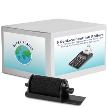 Imagem de Fitas de calculadora de impressão preta compatíveis com IR40 da Paper Planet | Fita de tinta para máquina de adição de substituição compatível com máquinas de adição Canon, Casio, Sharp, Adler e