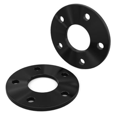 Imagem de Cmd motoring Espaçadores de roda 5 x 114,3 (5 x 4,5) 3 mm/0,12" - furo Hubcentric 64,1 mm | Pinos M12x1,5 | Compatível com Acura RSX/CL/TL/ILX/TSX, Honda CR-V/MDX/Crosstour | 2 peças pretas |