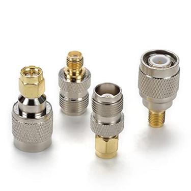 Imagem de TLS.eagle Kit adaptador SMA para TNC 4 tipos para roteador 4G antena SMA antena CB rádio amador rádio CB rádio PCI sem fio WiFi roteador antena WLAN pacote com 4