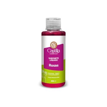 Imagem de Sabonete Líquido Castilla 200mL Vegano Glicerinado Sem Parabenos Aroeira Lavanda Rosas Erva Doce(Rosas 200mL)