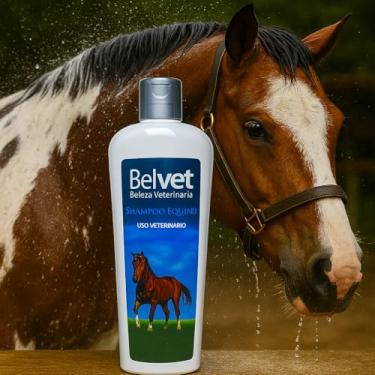 Imagem de Shampoo Profissional para Equinos Cavalos Concentrado 1 Litro Belvet