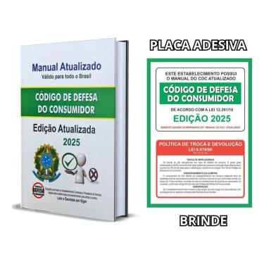 Imagem de 2X Código De Defesa Do Consumidor  Cdc  2024/2025 Com Placas