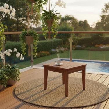 Imagem de Mesa Lateral Roma - Cedro Rosa