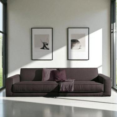 Imagem de Sofá 2 Lugares King-size Revestimento em Sarja 266cm - Sofá Direto de 