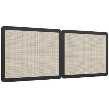 Imagem de Cabeceira Cama Box Queen Painel Com Telinha 160cm Moss A03 Nero Lyam D