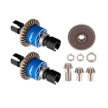 Imagem de NMNRC Alloy Front Rear Differential Diff & Spur Input Gear Kit for HyperGO 1/16 H16BM H16PL H16GT H16DR 16207 16208 16209 16210 1/14 H14BM 14209 14210 14301 14303 Upgrades Part Blue