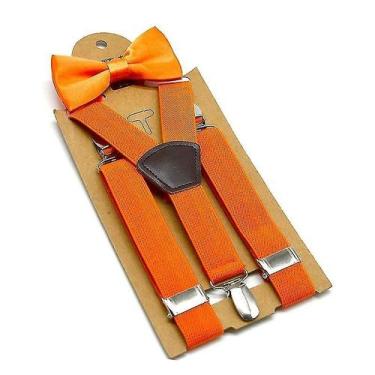 Imagem de Cintos suspensórios suspensórios conjunto de gravata borboleta de luxo