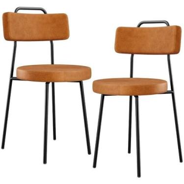 Imagem de Kit 2 Cadeiras Decorativas Estofada Para Sala De Jantar Barcelona L02 