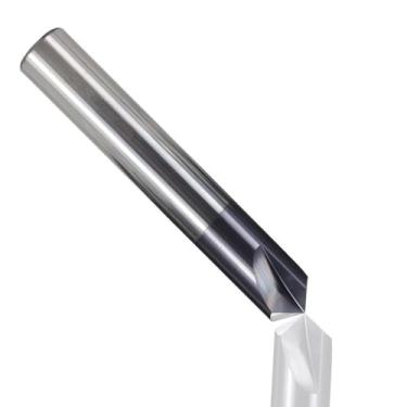 Imagem de WZFC Fresa de chanfradura de carboneto com bordas de rebarbação V Grove Fresa de extremidade CNC com 3 canais, 12 x D12 x 75 Lx60d