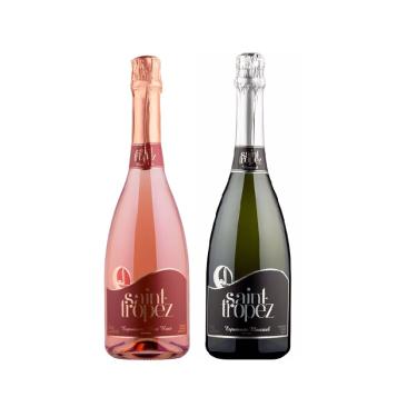 Imagem de Kit Espumante Saint Tropez Moscatel Branco + Brut Rosé 750ml