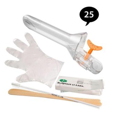 Imagem de Kit Papanicolau Descartável Tamanho Grande (VAGISPEC) - 25 Unidades