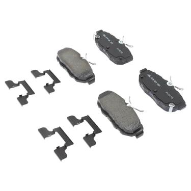 Imagem de ACDelco Professional 17D1465CHF1 Kit de pastilhas de freio a disco traseiro de cerâmica com clipes