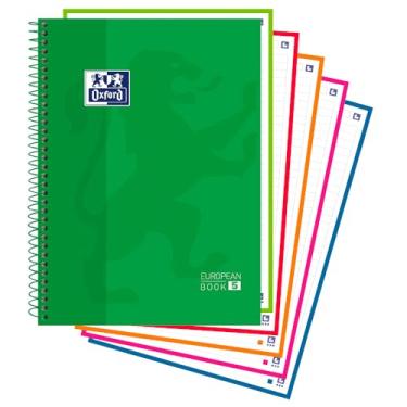 Imagem de Caderno Espiral Capa Dura – Oxford Europeanbook – 5 Materia – 120 Folhas – Verde