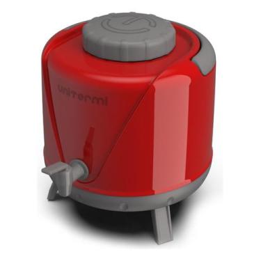 Imagem de Botijão Galão Garrafa Térmica 5lt Unitermi Tererê Café Leite Cor Verme