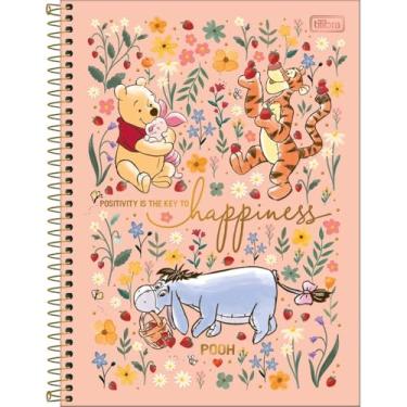 Imagem de Caderno Pooh Universitário Espiral Capa Dura TILIBRA - 1 Matéria 80 Folhas (Rosa)