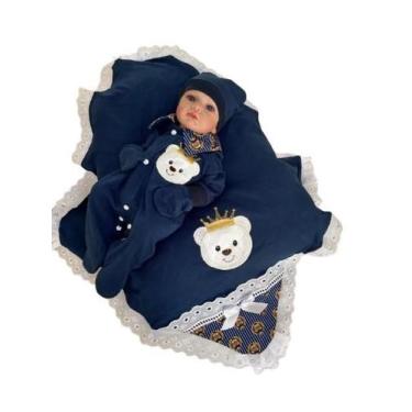 Imagem de Saida de Maternidade Menino e Menina Para Bebê Recém Nascido 5 Peças U