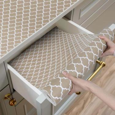 Imagem de Forro de prateleira e gaveta Shinlendid para armários de cozinha bege