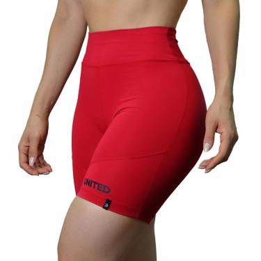 Imagem de Shorts Fitness Cintura Alta Ciclista United - Azul - P-Feminino