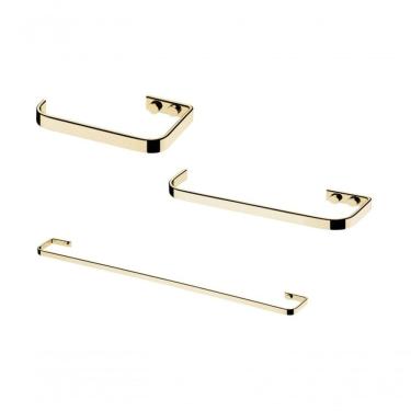 Imagem de Kit Banheiro Lavabo 3 Peças Dourado Future