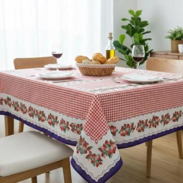 Imagem de Toalha de mesa retangular 6 lugares plástica térmica estampada - UZOO