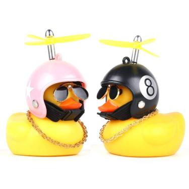 Imagem de Brinquedo de painel Car Duck MEIJIABA Rubber Bike Large Duck (pacote c