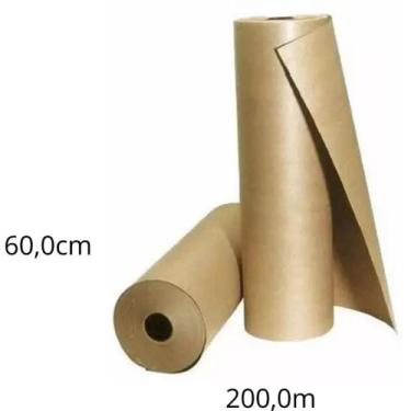 Imagem de Papel KRAFT Bobina 60CM X 200M 80G. Monolucido - SCRITY