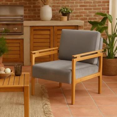 Imagem de Kit 2 Poltronas Yasmin Para Sala De Estar Ou Varanda Gourmet Decorativ