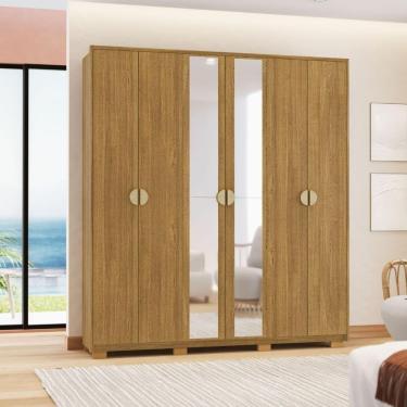 Imagem de Guarda Roupa 6 Portas Uruguai Nature Alasca