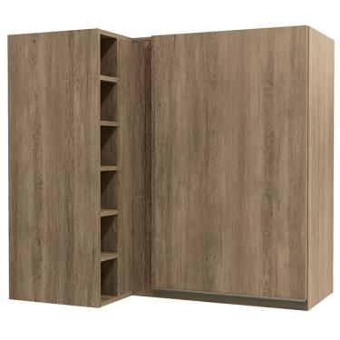 Imagem de Armario Aereo Canto Adega 1 Porta Maxxi G768 Nogal Kappesberg Nogal