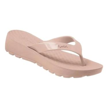 Imagem de Dijean, CHINELO DE DEDO FEMININO DIJEAN DIJ282 SOLADO 4 CM DE ALTURA Cor:Nude;Tamanho:34