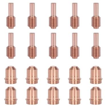 Imagem de 10 peças 420120 eletrodo 10 peças 420117 ponta de bocal fino para consumíveis de tocha de corte a plasma Hypertherm PMX 30XP